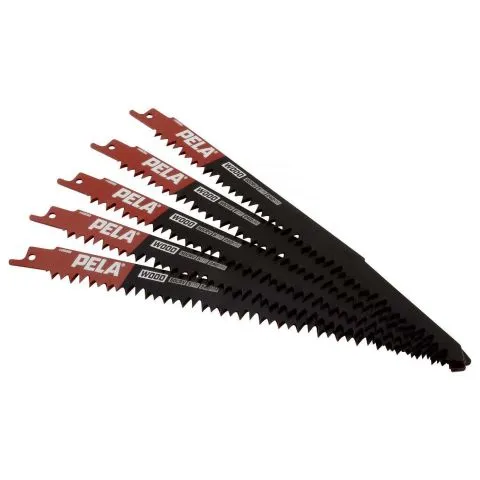 488392 PELA Tigersågblad 240 mm, 5 TPI, 5-pack Utförsäljning